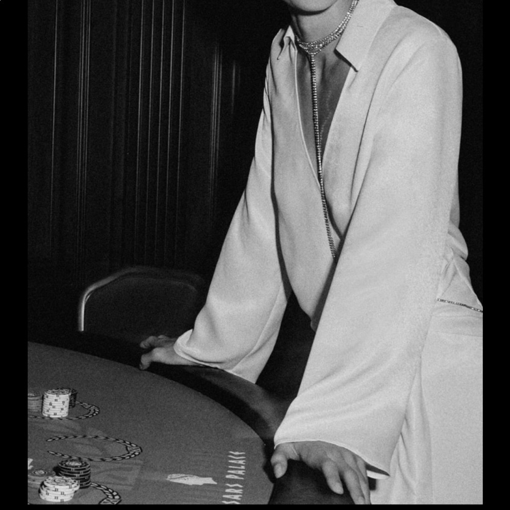 Zara stain effect wrap dress size M